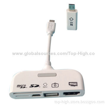 High Quality MHL to HDMI Adapter OTG Card Reader for Samsung Galaxy S3New